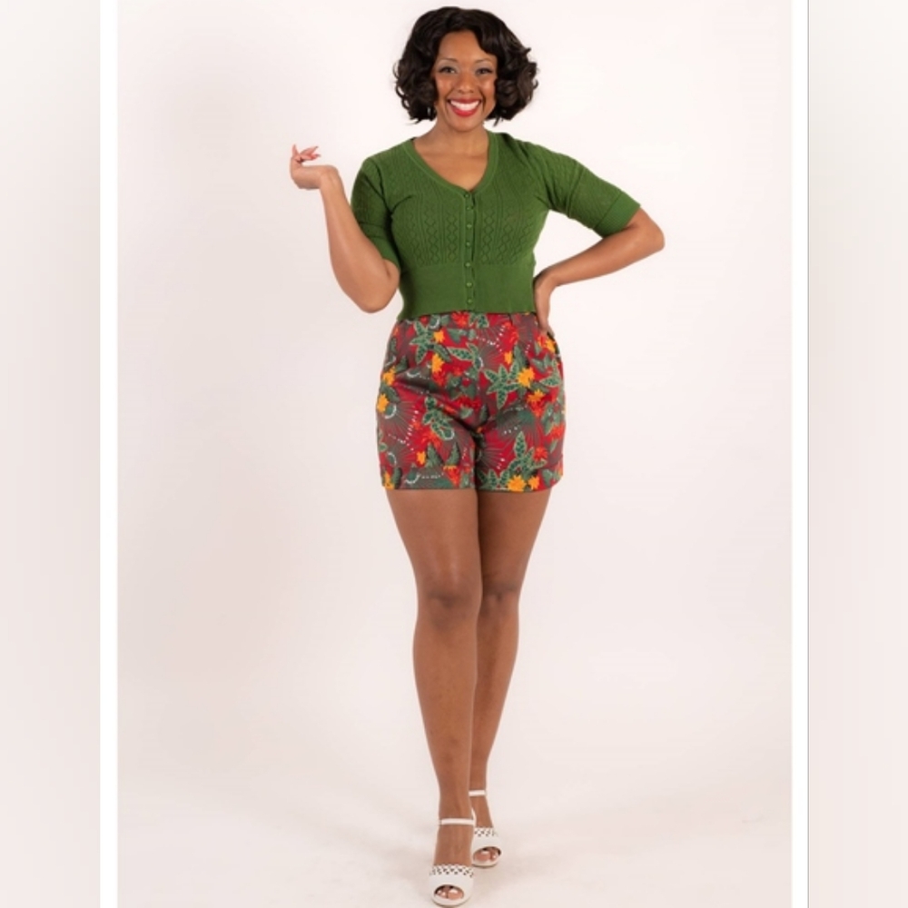 Collectif Jojo Jungle Floral Shorts NWT